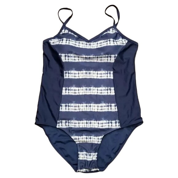 Womens One Piece Swimsuit Plus Size 2X Blue Ladies Bathing Suit Pool Beach - Picture 1 of 4